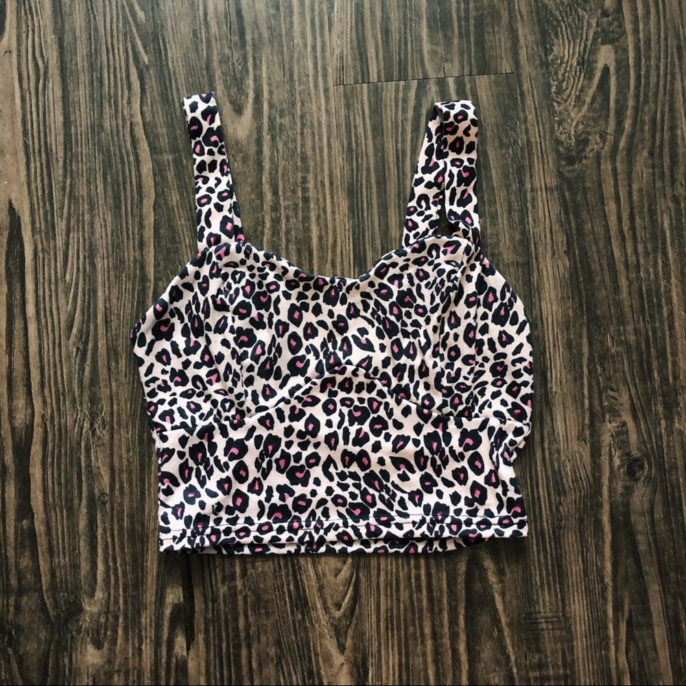 cheetah print crop top